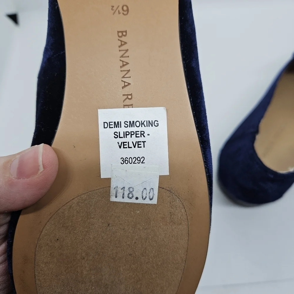 Banana Republic blue velvet